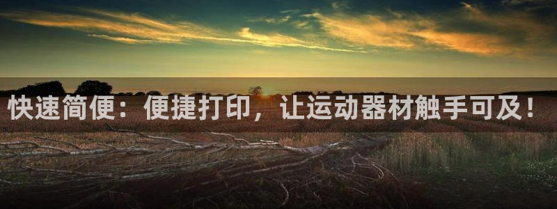 意昂4集团官网网址:快速简便:便捷打印,让运动器材触手可及!